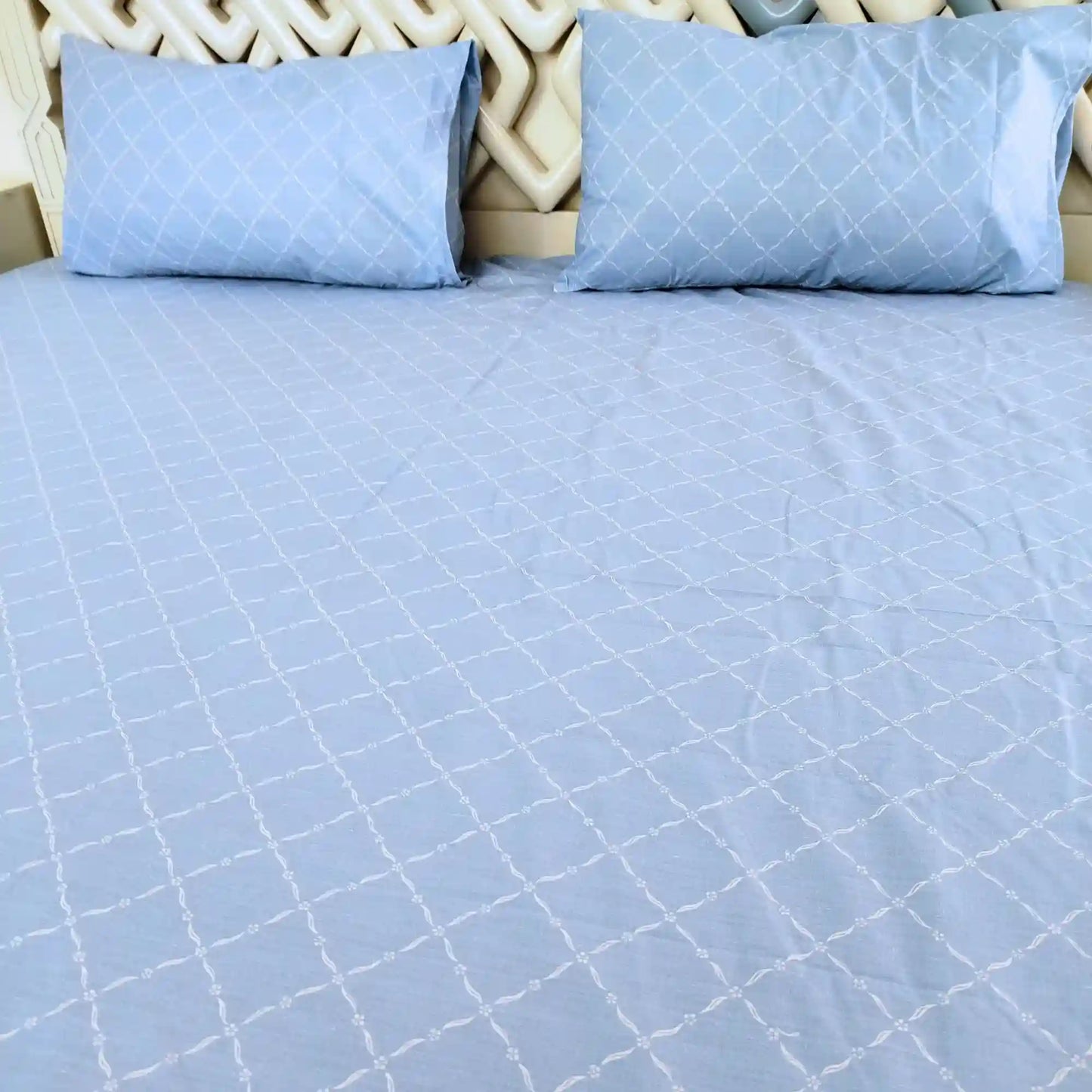 Skyline Grid Bedsheet Set
