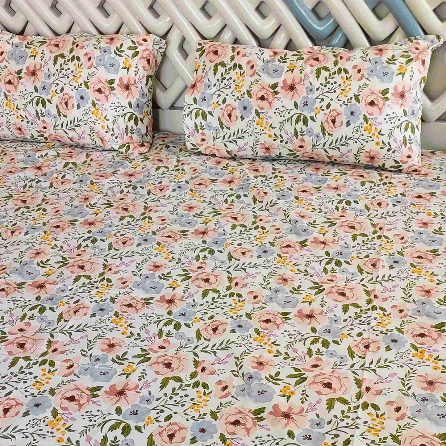 Floral Haven Bedsheet Set