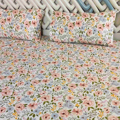 Floral Haven Bedsheet Set