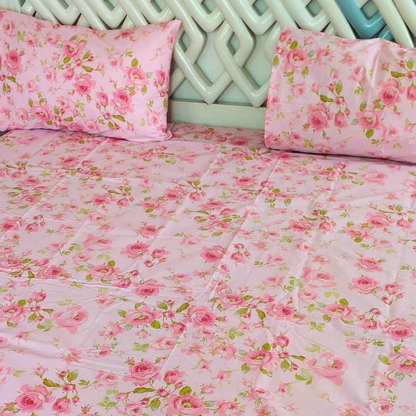 Pink Blossom Bedsheet Set