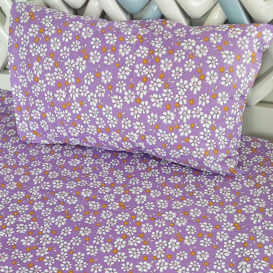Violet Garden Bedsheet Set Pillow Cover