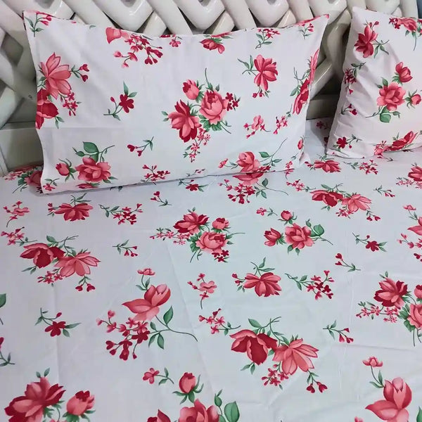 Rosey garden Bedsheet set Pillow Cover