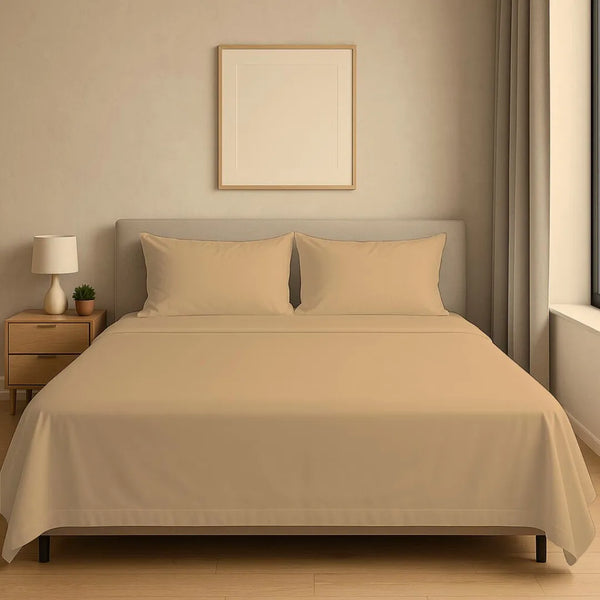 Solid Dyed T-200 Citron Bedsheet Set