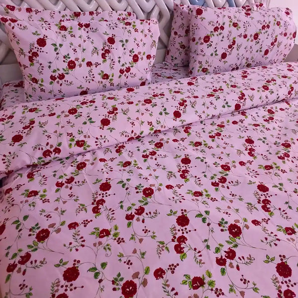 Winter Rosé 6 PC Summer Quilt Cover Set