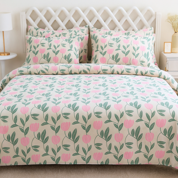 Flora Fusion 6 PC Quilt Cover Set