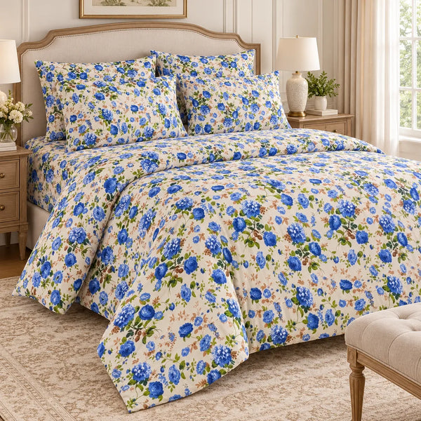 Morning Mist 6-Piece Quilt Cover Set – King