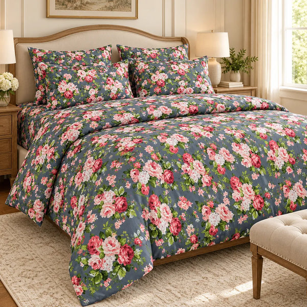 Noxen 6-Piece Quilt Cover Set – King