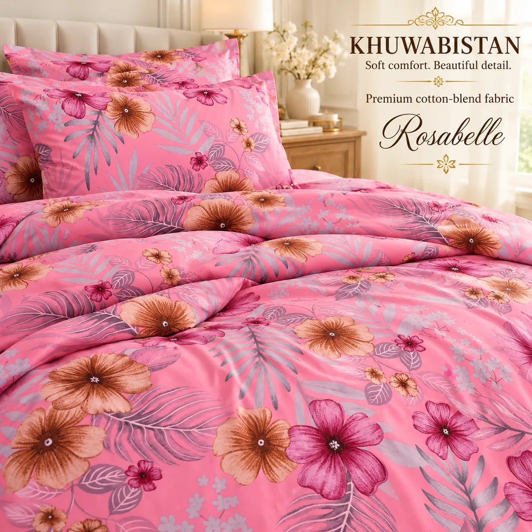 Rosabelle 6-Piece Quilt Cover Set – King — fabric