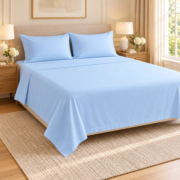 Sky Luxury Plain Bedsheet Set – T-200